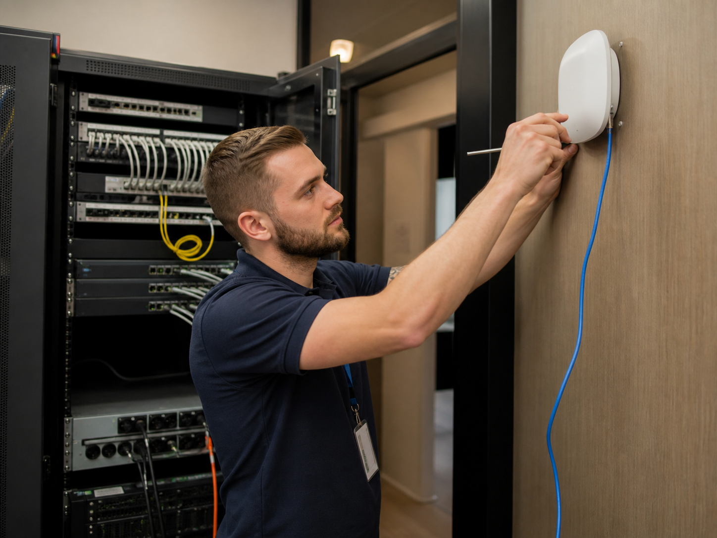 Otelde profesyonel WiFi kurulumu